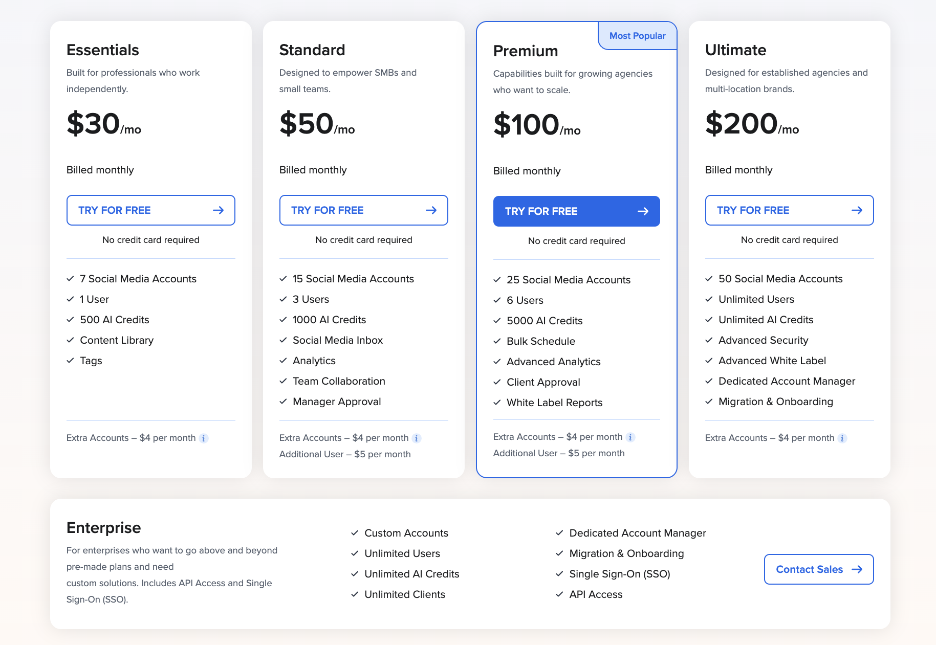 SocialPilot API pricing